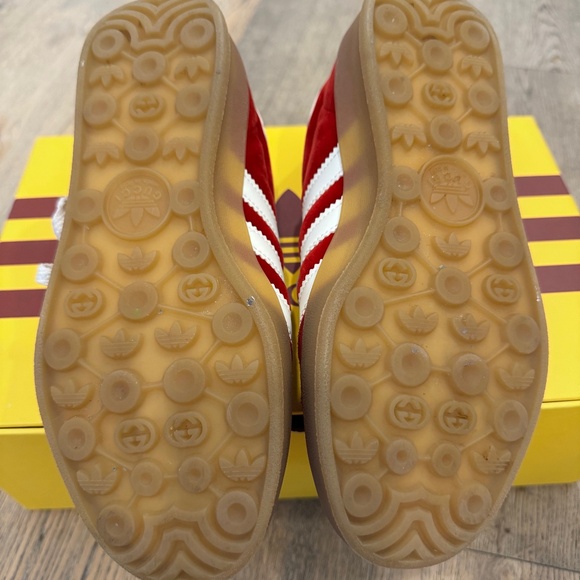 Adidas x Gucci Gazelle Red Sneakers US Size 5.5 - Picture 7 of 8